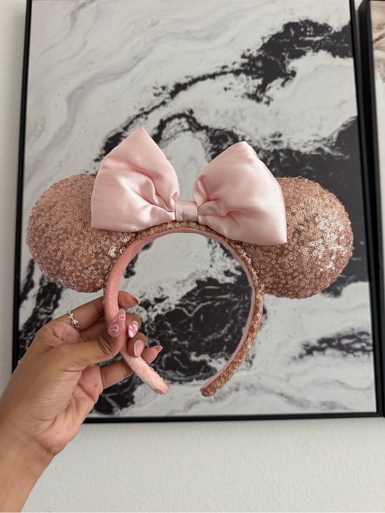 Disney Accessories - Pink sequin Disney ears